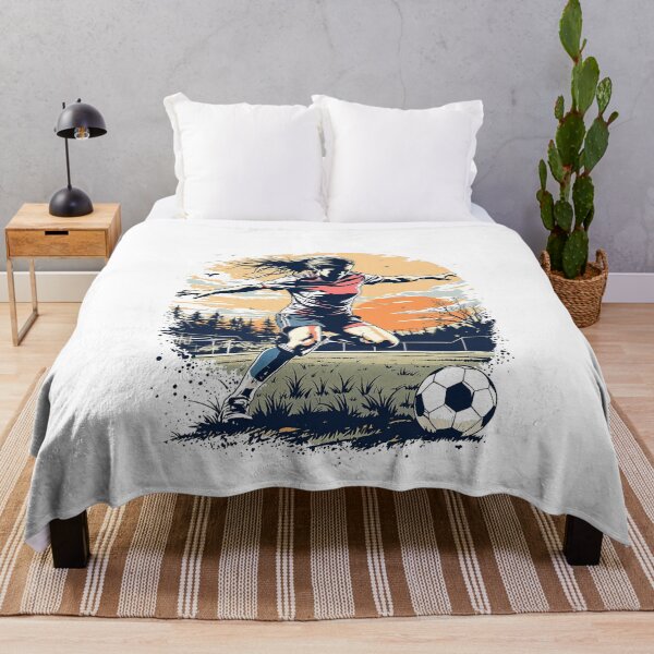 Item preview, Vintage Modern Trendy Girl playing soccer football player designed and sold by SOUFIANE1991.