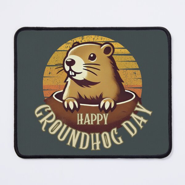 Item preview, Happy Groundhog Day designed and sold by Crafty Capers Drift.