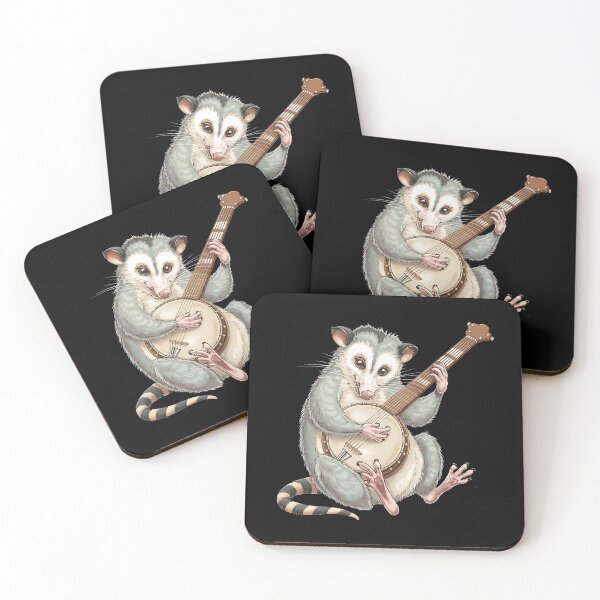 Item preview, Funny Opossum Playing Banjo Shirt - This gift is perfect for lovers of banjos, animals, and quirky humor. designed and sold by ZyziowskyArt.
