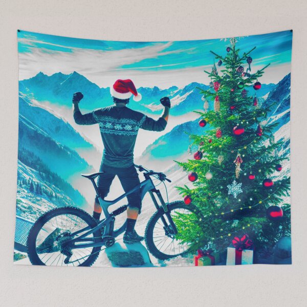 Item preview, Christmas Day MTB Ride Above the Town designed and sold by GrizzlyCollective.