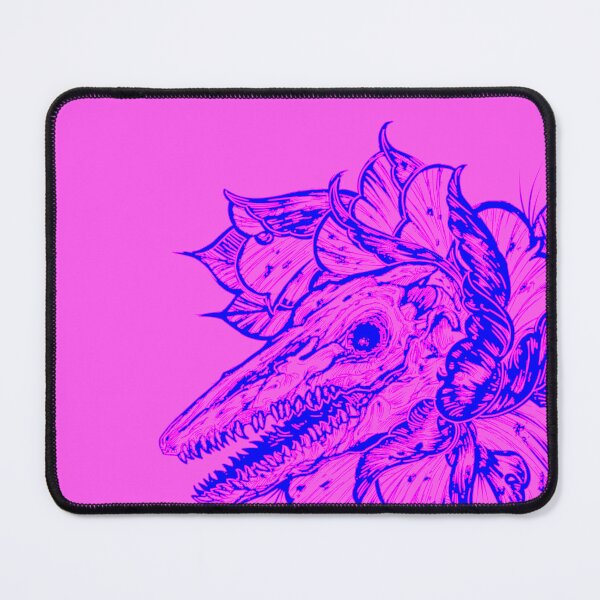 Item preview, neon mosasaur skull designed and sold by UrielCalavera.
