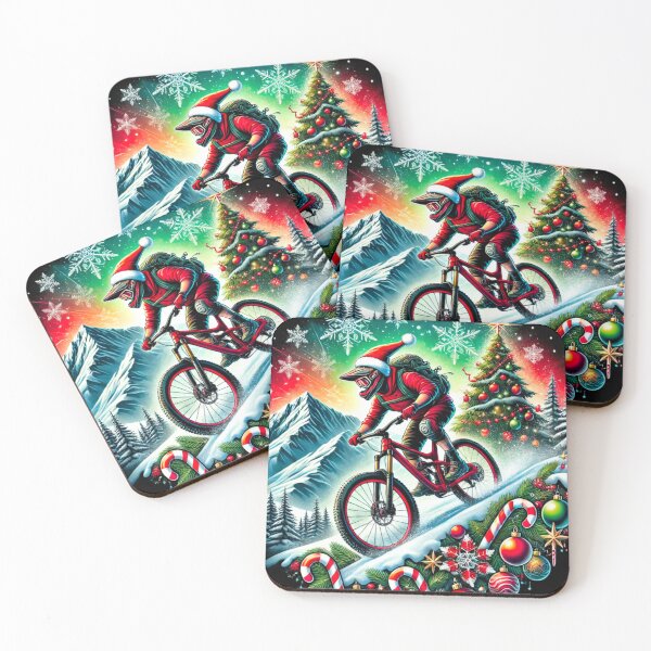 Item preview, Festive MTB Ride with a Stunning View designed and sold by GrizzlyCollective.