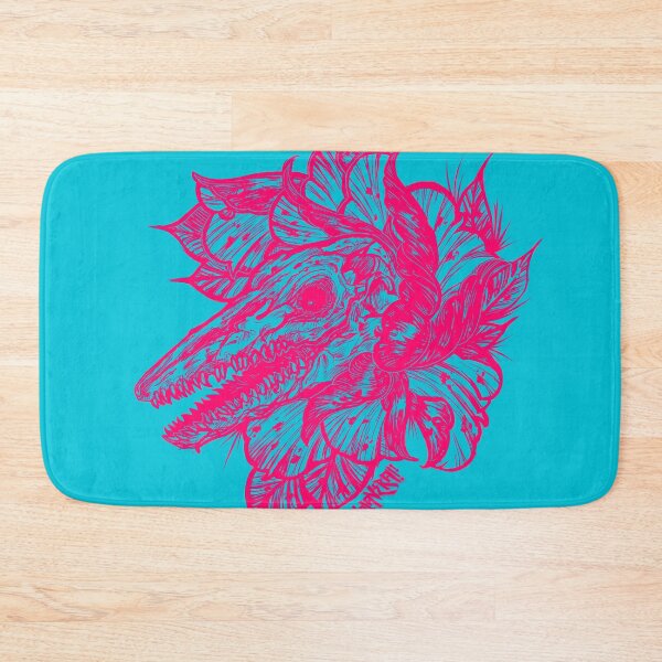 Item preview, pink mosasaur skull designed and sold by UrielCalavera.