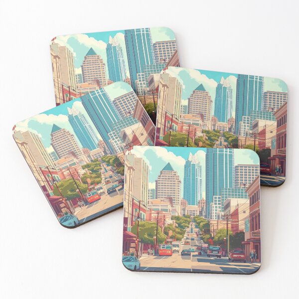 Item preview, Póster de viaje de Austin, regalo perfecto para entusiastas de los viajes, arte de pared de estilo vintage, arte de pared de EE. UU. para decoración del hogar, impresión de Austin. designed and sold by Thegalleryshop1.