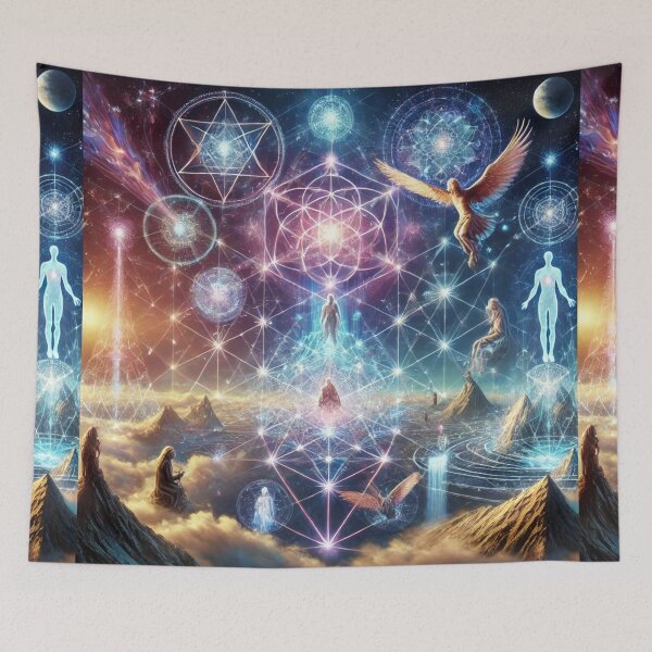 Item preview, Reality Meets Crystal Grid Astral Plane: Visionary Quantum Art designed and sold by Meta2Physical.