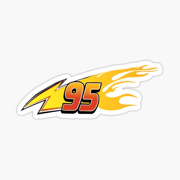 Artikel-Vorschau von Lightning McQueen Team 95 Flammen LINKE SEITE, designt und verkauft von hazelthewriter.