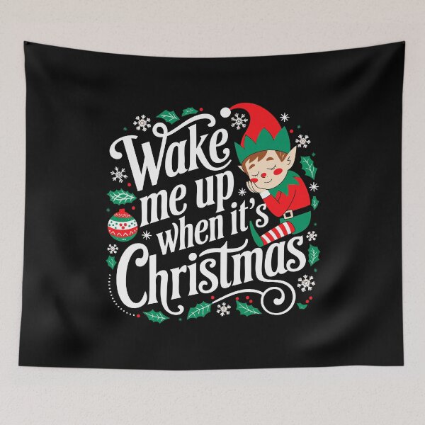 Item preview, Funny Sleeping Christmas Elf Holiday Humor Tired Sleepy Festive designed and sold by w1ckerman.
