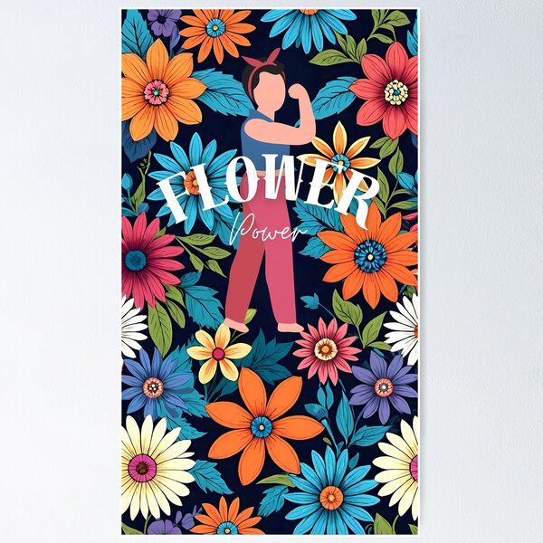 Item preview, Flower power t shirt design  designed and sold by Domo-Design.