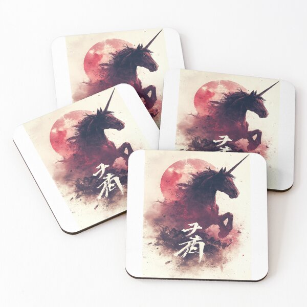 Item preview,  Battle-Worn Unicorn 伝説の一角獣 designed and sold by PrintsByFrank.