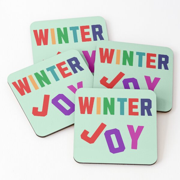 Item preview, Winter Joy - Cozy Colorful Letters designed and sold by MirucaDesign.