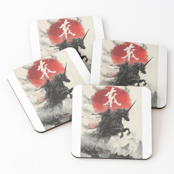 Item preview, Battle-Worn Unicorn 伝説の一角獣 designed and sold by PrintsByFrank.