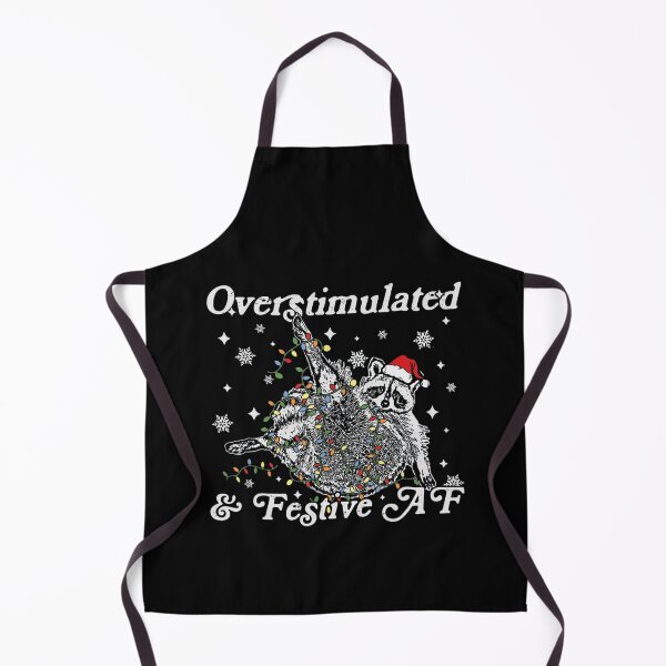 Item preview, Overstimulated & Festive AF Raccoon designed and sold by Wisppiaa.