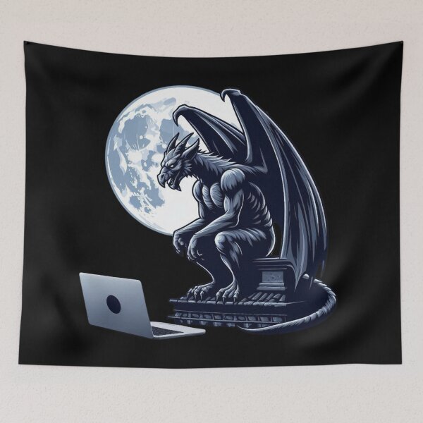 Item preview, Gargoyle Full Moon designed and sold by Myra365Art.