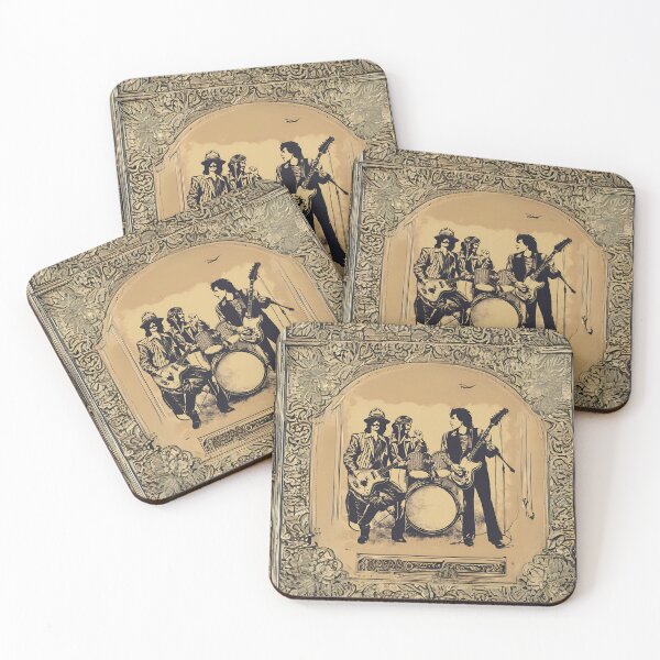 Item preview, Vintage 70's Rock Band Guitar Piano Drums Retro designed and sold by stxaris.