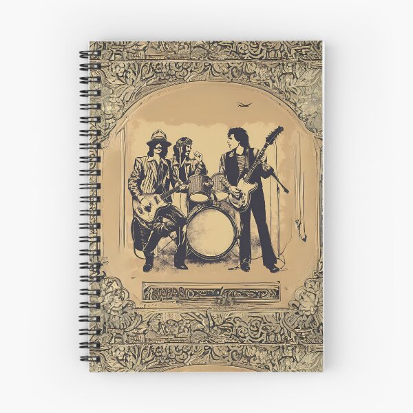 Item preview, Vintage 70's Rock Band Guitar Piano Drums Retro designed and sold by stxaris.