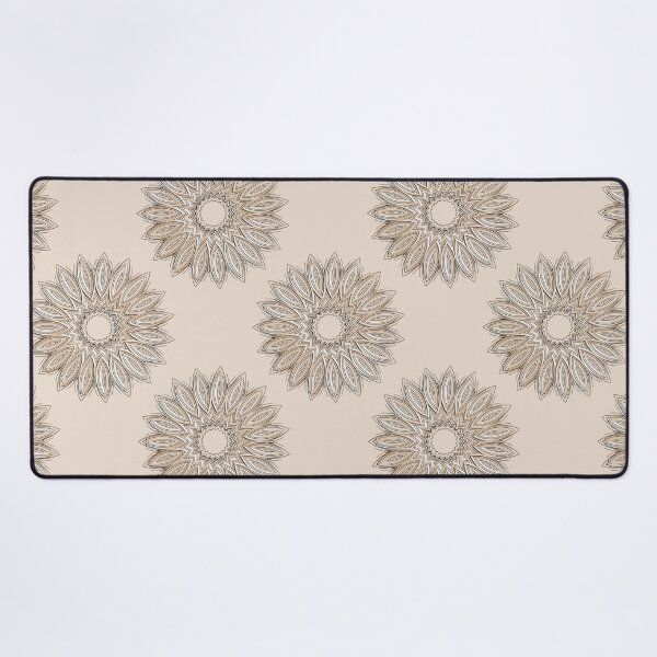 Item preview, Pastel Beige Decorative Sunflower Pattern designed and sold by Artistestella.
