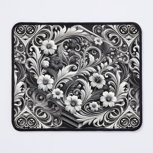 Item preview, Floral Monochrome Elegance designed and sold by Meta2Physical.