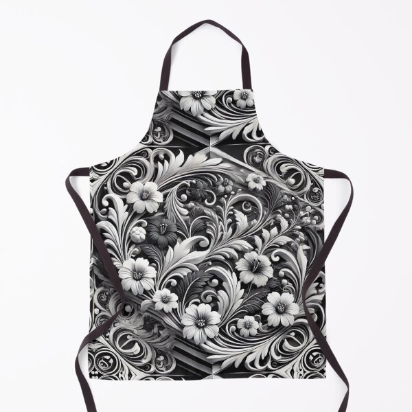 Item preview, Floral Monochrome Elegance designed and sold by Meta2Physical.