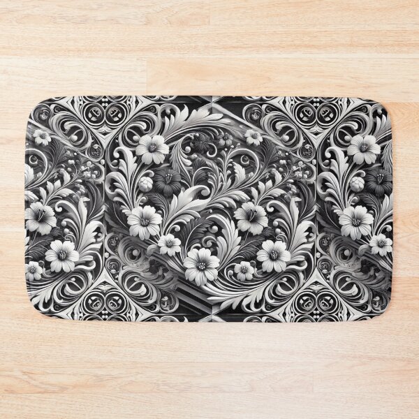 Item preview, Floral Monochrome Elegance designed and sold by Meta2Physical.
