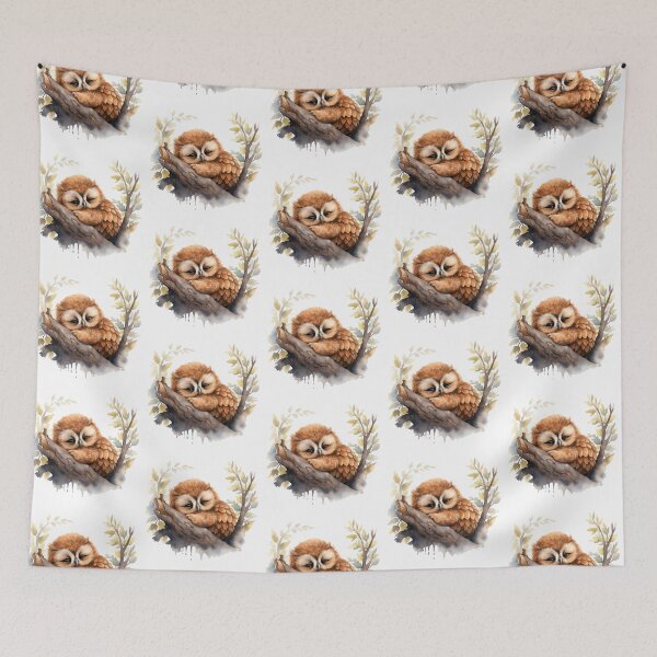 Item preview, Sleeping baby owlbear designed and sold by CharsCritters.