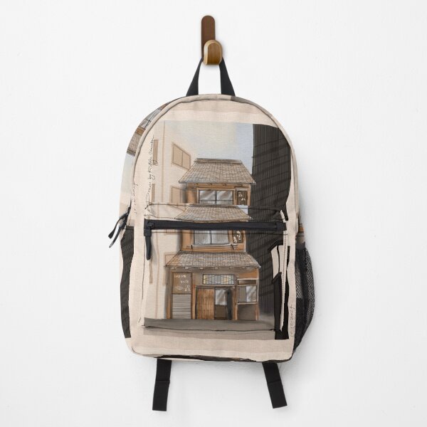 Item preview, Japanese Urban House Poster | Vintage Style designed and sold by DesignTreasure.