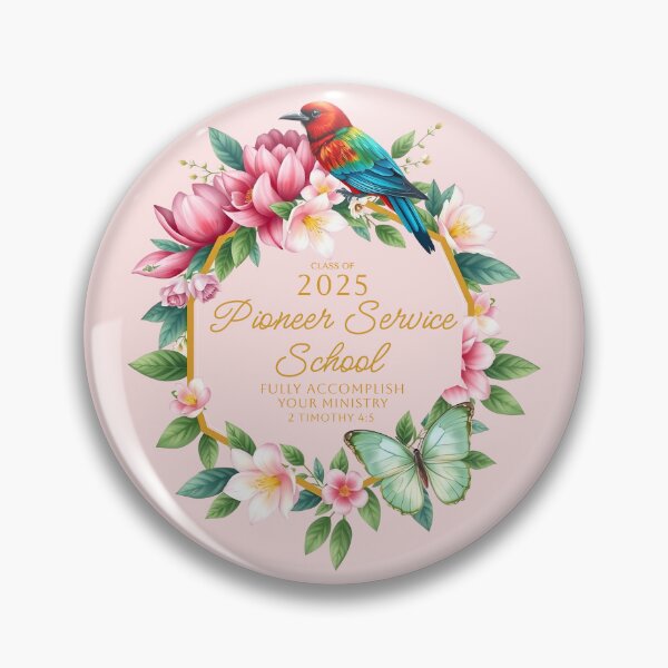 Item preview, Pioneer School 2025 “Fully Accomplish your Ministry” 2 Tim 4:5  (Bird & Flower) designed and sold by svarupa.