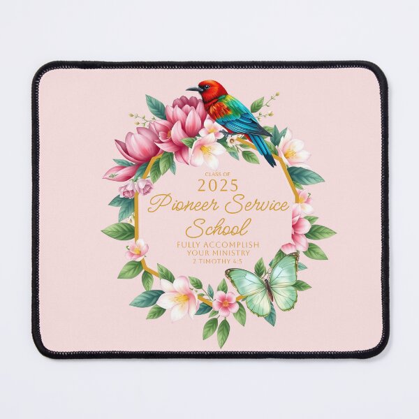 Item preview, Pioneer School 2025 “Fully Accomplish your Ministry” 2 Tim 4:5 (Bird & Flower) designed and sold by svarupa.
