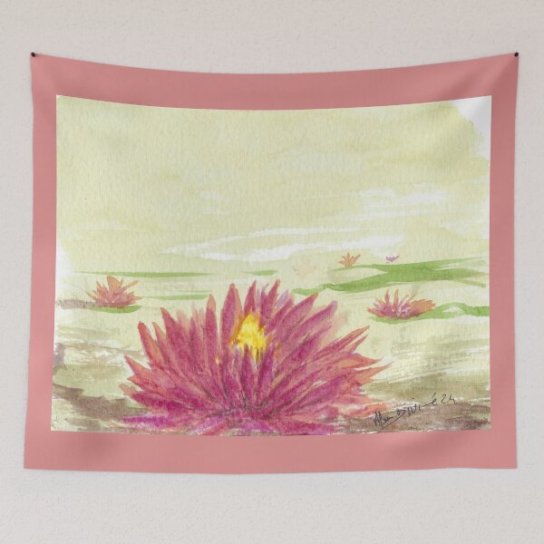 Item preview, Pink water lily water flowers designed and sold by Alain DIVINE.