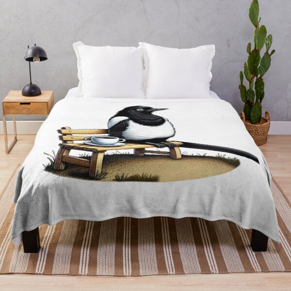 Item preview, Magpie with coffee designed and sold by Murza.