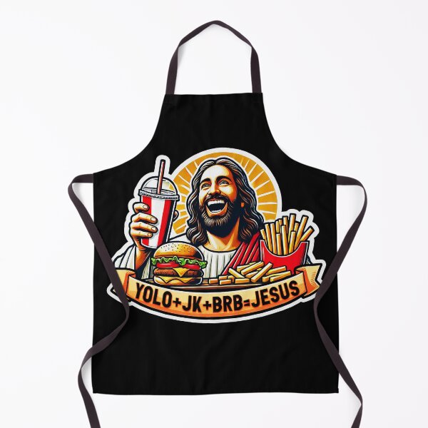 Item preview, YOLO JK BRB Jesus Fast Food designed and sold by plushism.