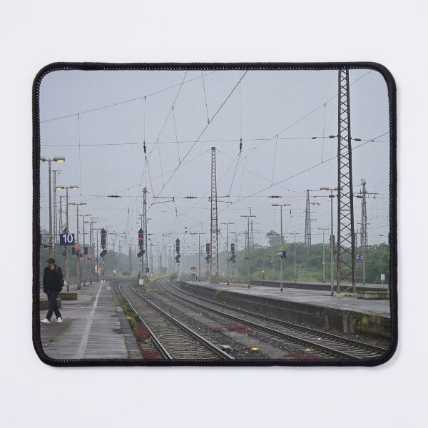 Item preview, Almost deserted railway platform in the Ruhr area designed and sold by Ruhrpott2024.