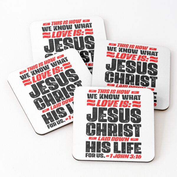 Item preview, 1 John 3:16 Jesus Christ laid down his life for us designed and sold by plushism.