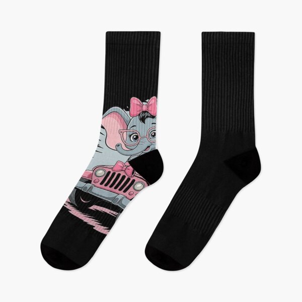 Item preview, Cute Elephant and Lion Friends in Pink Car Cartoon designed and sold by love3617.