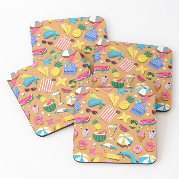 Item preview, Tropical Summer Vibes Pattern designed and sold by Furbulous Faces.