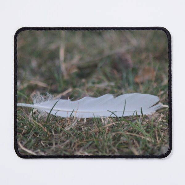 Item preview, White feather on grass designed and sold by Emma Amies.