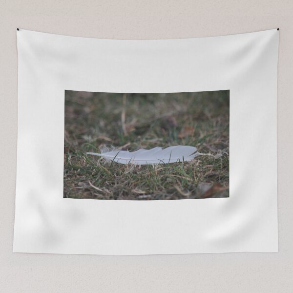 Item preview, White feather on grass  designed and sold by Emma  Amies.