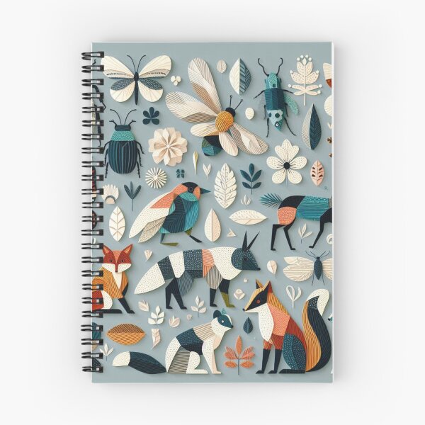 Aperçu de l'œuvre Illustrations fantaisistes d'animaux des bois et d'insectes inspirés de la nature créée et vendue par WeimTrails.