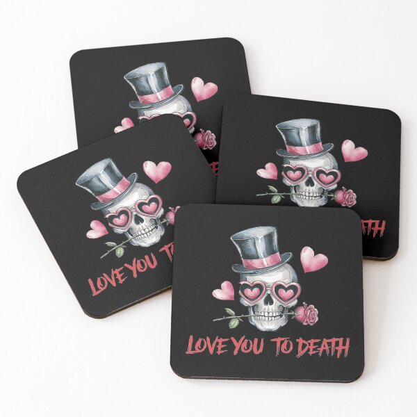 Item preview, Love You to Death Romantic Skull Art designed and sold by love3617.