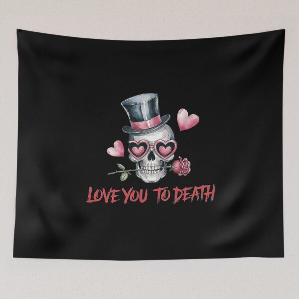 Item preview, Love You to Death Romantic Skull Art designed and sold by love3617.