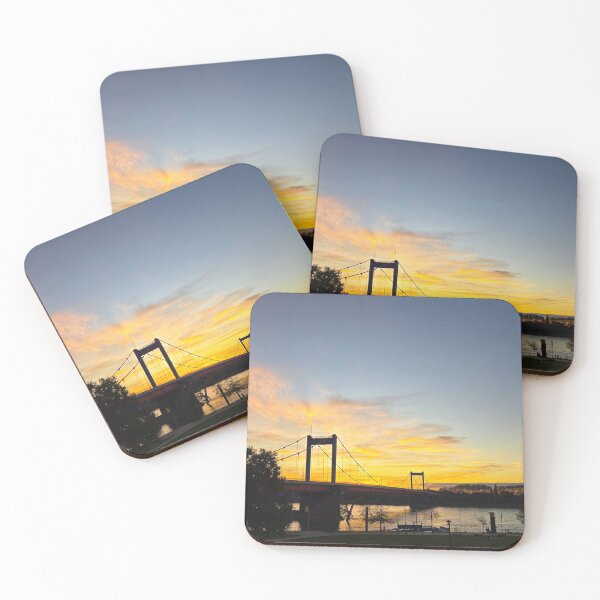 Item preview, Evening Rhine Bridge in Duisburg designed and sold by Ruhrpott2024.