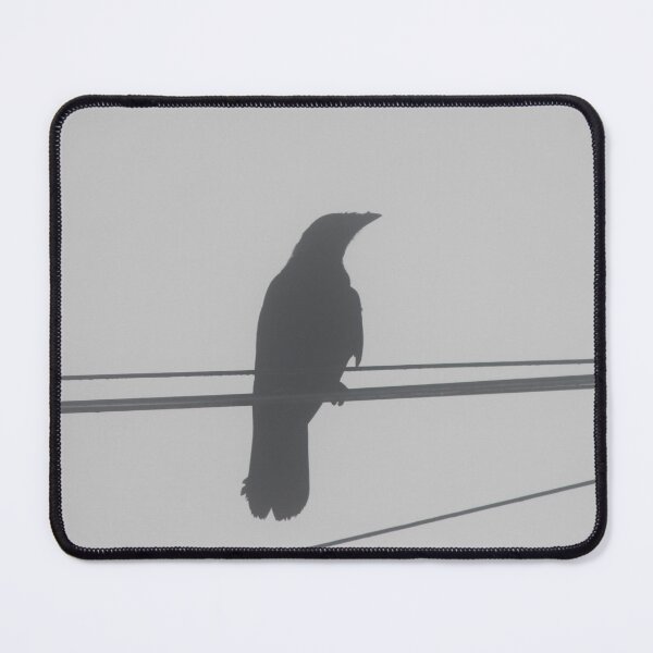 Item preview, Crow on wire in misty greys designed and sold by Emma  Amies.