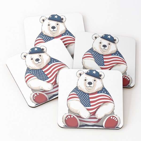 Item preview, cute white bear designed and sold by SanchillShop.