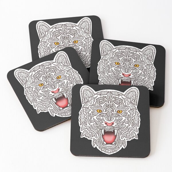 Item preview, a tiger growling ready to pounce designed and sold by KARYAOKE.