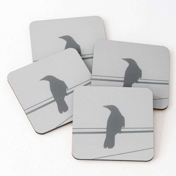 Item preview,  Crow on wire in misty greys designed and sold by Emma  Amies.