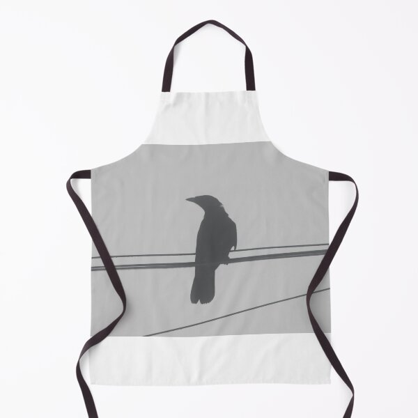Item preview, Crow on wire in misty greys designed and sold by Emma Amies.