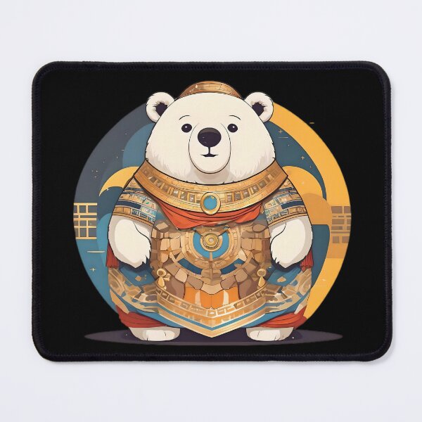 Item preview, cute egyptian white bear designed and sold by SanchillShop.
