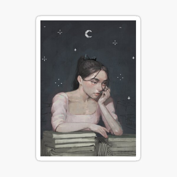 Clara daydreaming Sticker