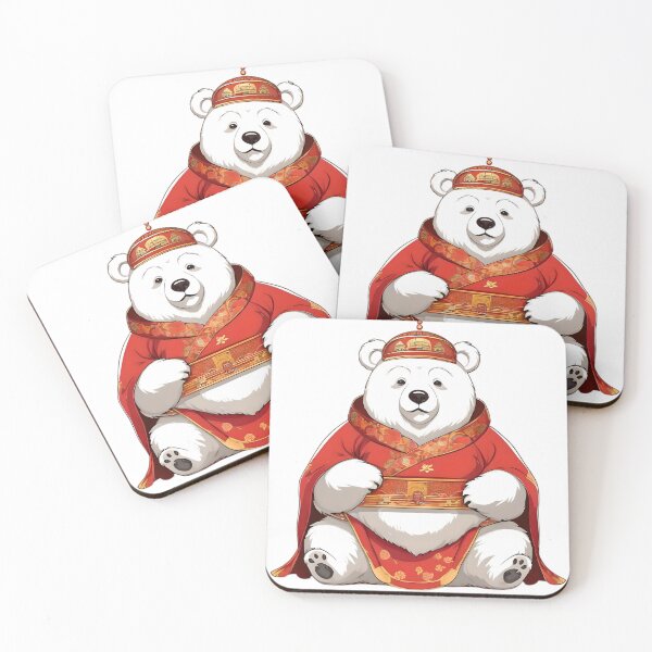 Item preview, Fat bear wearing a cute Chinese costume designed and sold by SanchillShop.