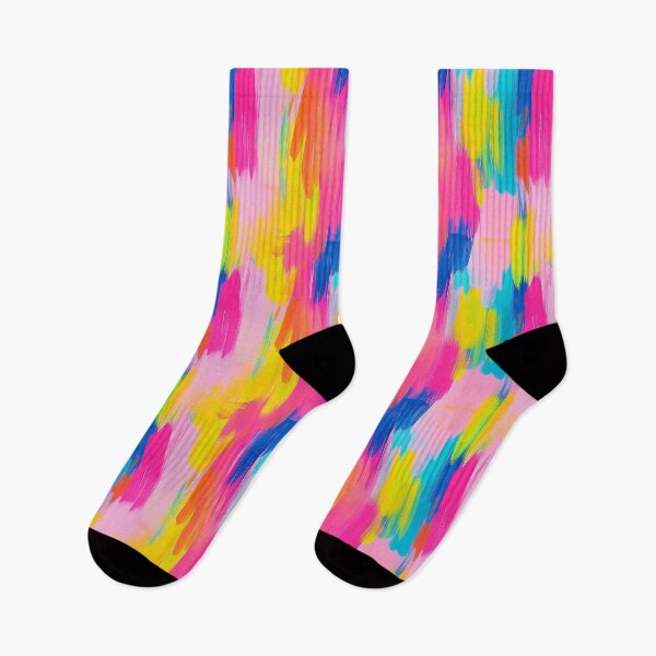 Item preview, painted brush strokes in bright pop colors designed and sold by zirconp.