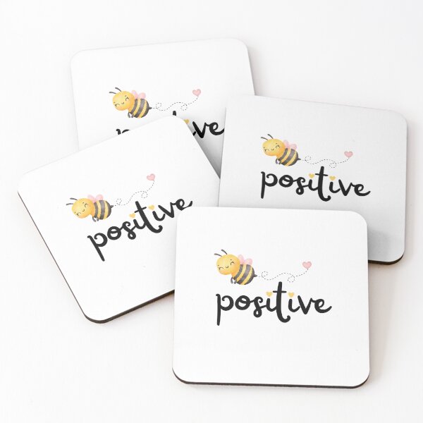 Item preview, Be Positive – Cute Watercolor Bee Design designed and sold by AlameaDesign.